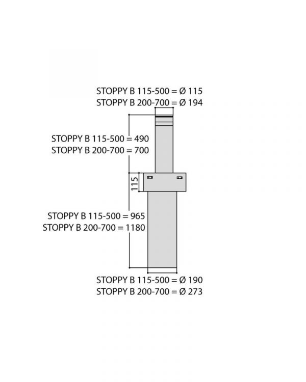 BFT STOPPY B 115/500 Rising Bollard