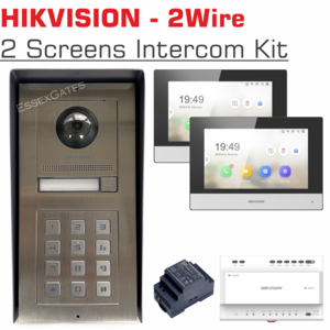 Hikvision 2-Wire Intercom 2 screen Kit
